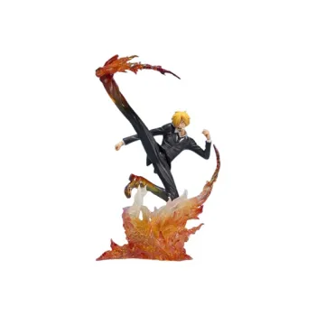 BANDAI Sanji Bandai Figurarts Zero One Piece Level 1 Chopped Meat With Demon Wind Feet Scale Figures 16cm
