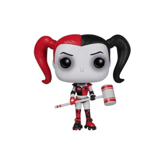 Funko POP Batman The Dark Knight Joker Harley Quinn Roller Skates Edition Chibi Figures-0