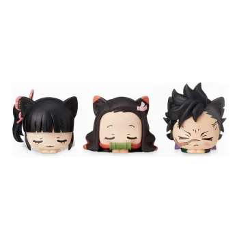 SEGA Nezuko Kamado Sega Demon Slayer  Kimetsu No Yaiba Cat Ear Xiao Papi Nezuko Nanao Sōryū Kōma Bonus Gifts 5cm