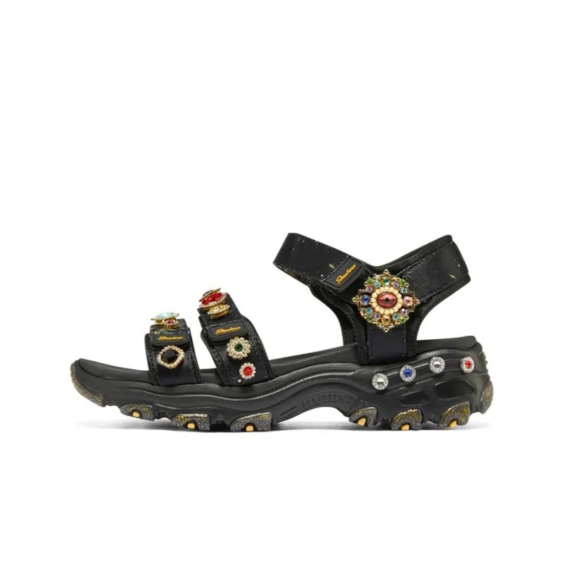 Skechers Premium Heritage D'Lites Gemtastic 'Black Gold' Women's-0