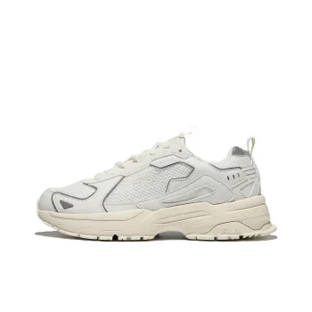 FILA Fire Cracker Cushioning, Slip Resistant, And Abrasion Resistant Low Top Casual Shoes Unisex Ecru
