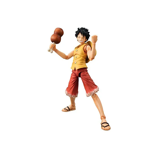 MegaHouse Monkey D. Luffy VAH One Piece Monkey D. Luffy PAST BLUE Ver. Yellow Action Figures-5