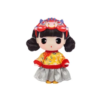 Ddung Winter Camellia New Year Doll 3 Pack Year Of The Tiger Mascot Ball Jointed Dolls 9cm