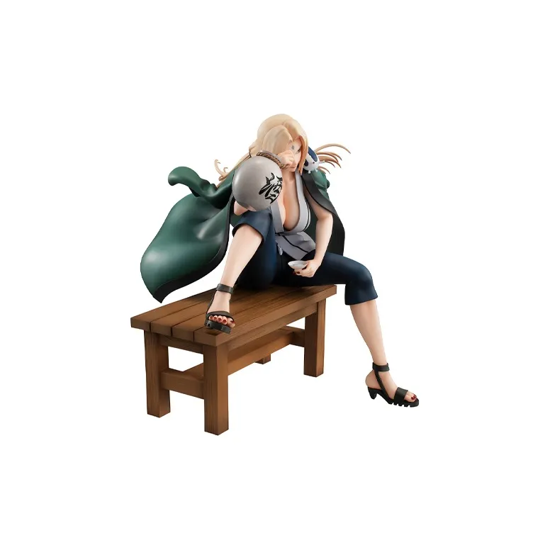 MegaHouse Tsunade Naruto Gem Drinking Ver.2 Scale Figures 16cm-1