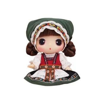 Ddung Winter Camellia Eastern European Style Pana Doll 18cm Ball Jointed Dolls