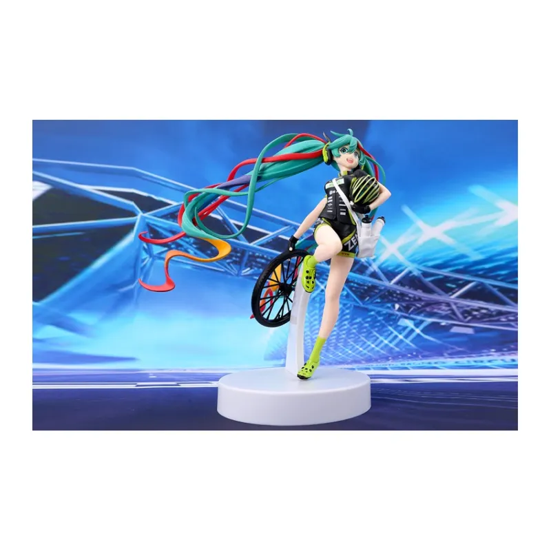 BANPRESTO Hatsune Miku Glass Factory Racing Miku 2015 2017 4 Pack Set Bonus Gift Scale Figures-5
