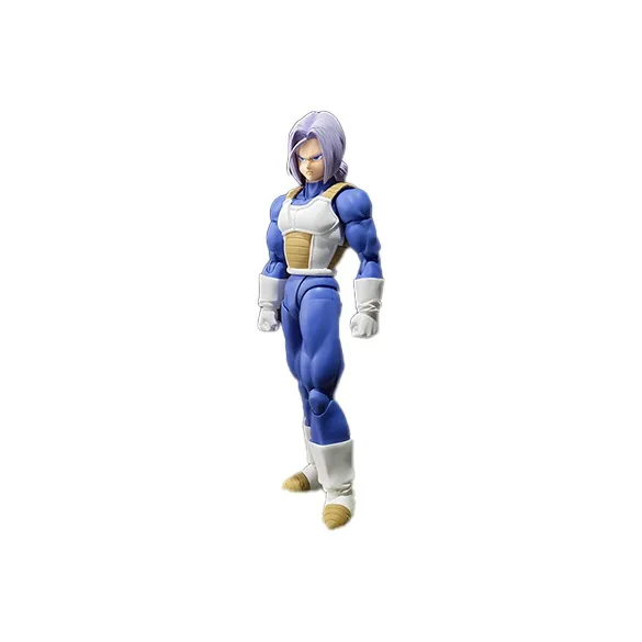 BANDAI Trunks Bandai SHF Dragon Ball Super Saiyan Battle Suit Action Figure 15cm Scale Figures-3