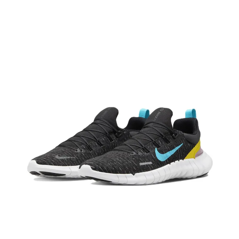 Nike Free Run 5.0 Dark Smoke Grey Vivid Sulfur Chlorine Blue-2