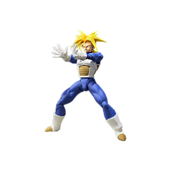 BANDAI Trunks Bandai SHF Dragon Ball Super Saiyan Battle Suit Action Figure 15cm Scale Figures-1