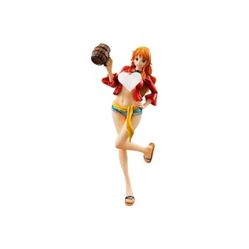 MegaHouse Nami Pop One Piece Limited Edition Mugiwara Ver. 2 Scale Figures 22cm