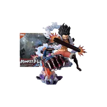 BANDAI Monkey D. Luffy Bandai Figurarts Zero Luffy Gear 4 King Cobra Action Figure One Piece Scale Figures
