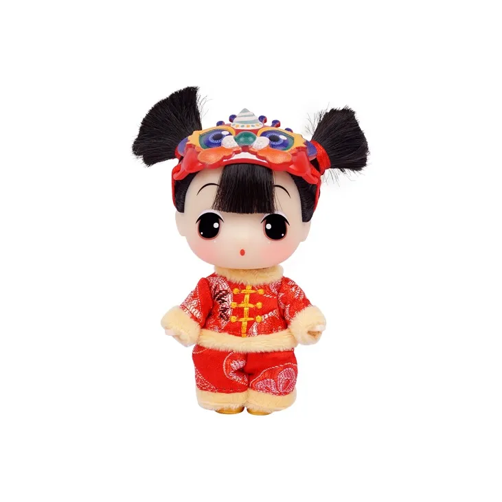 Ddung Winter Camellia New Year Doll 3 Pack Year Of The Tiger Mascot Ball Jointed Dolls 9cm-2