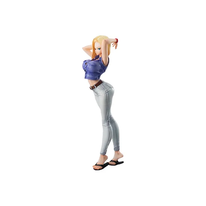 MegaHouse Android 18 Dragon Ball Z Android 18 Artificial Human Size 18 Ver. Iii Action Figure 21cm Scale Figures-2