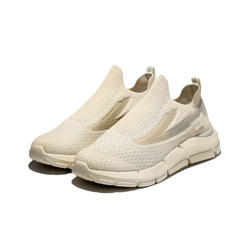 FILA RGB Peer 2.0 Cushioning, Slip Resistant, And Abrasion Resistant Low Top Running Shoes Men's Beige Korean Style-2
