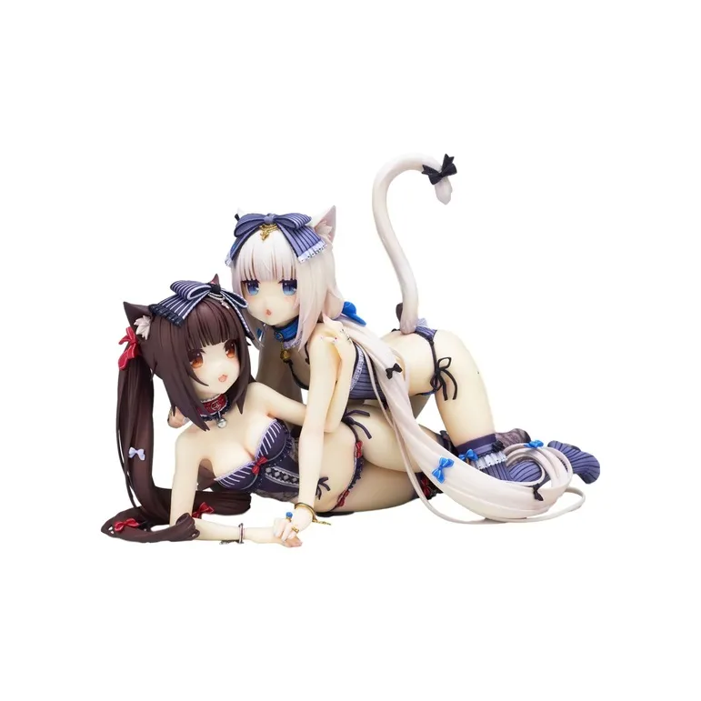 FLARE Nekopara Main Characters Nekopara Chocolate+Vanilla Scale Figures-0