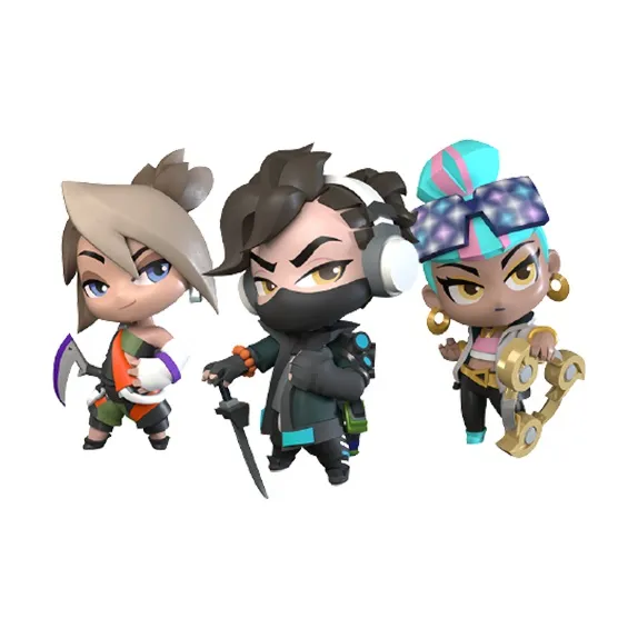 LEAGUE OF LEGENDS Lol League Of Legends True Damage Mini Set Real Damage TD Chibi Figures-2