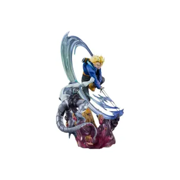 BANDAI Trunks Bandai Figurarts Zero  Ultra Battle Dragon Ball Z Super Saiyan Second Super Saiyan Scale Figures 28cm