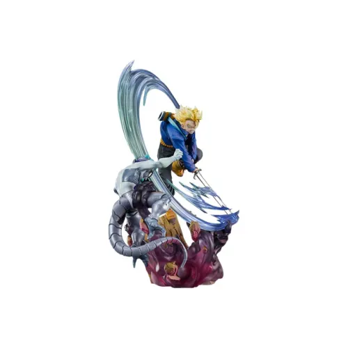 BANDAI Trunks Bandai Figurarts Zero  Ultra Battle Dragon Ball Z Super Saiyan Second Super Saiyan Scale Figures 28cm