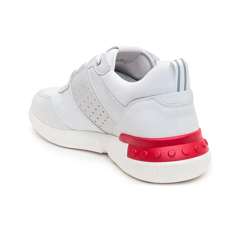 TOD'S Casual Shoes Men's White Red-3