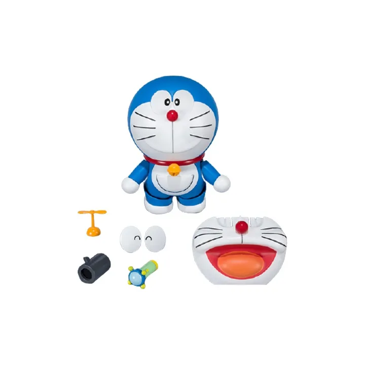 BANDAI Doraemon Bandai Robot Soul, Doraemon, Assembled Model Scale Figures 10cm-1