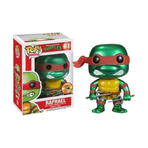 Funko Pop! Television Teenage Mutant Ninja Turtles RaphaelMetallic Sdcc Figure #61-1