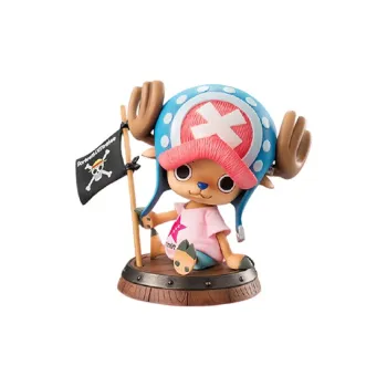 MegaHouse Tony Chopper Pop Sa Excellent Model One Piece Tony Chopper Criminal Ver. Pink Scale Figures 9cm