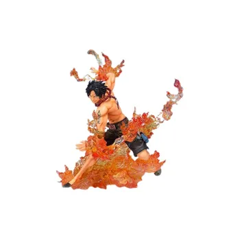 BANDAI BATTLE Collection Portgas D. Ace Bandai Figurarts Zero Ultra Battle Extra Brother's Bond Scale Figures 15.5cm