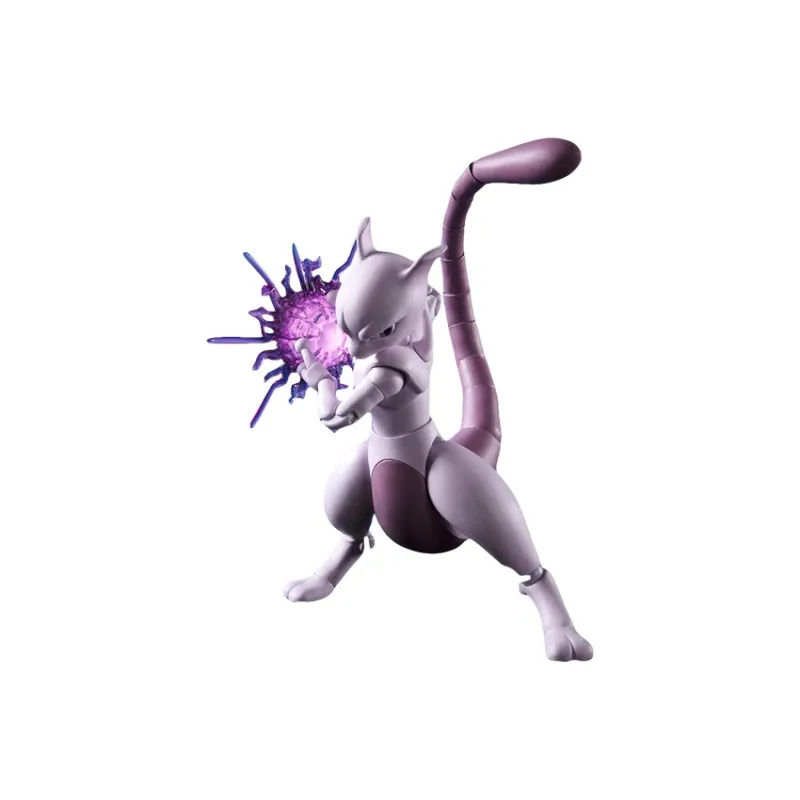 BANDAI Mewtwo Bandai S.H.Figuarts Pokémon Arts Remix Assembled Model 14cm Scale Figures-2