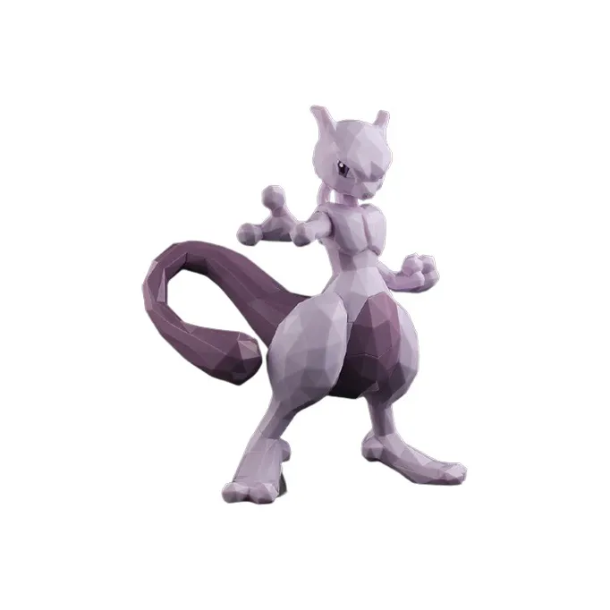 A Thousand Worth Of Practice Mewtwo Polygo Pokémon 9cm Scale Figures-0