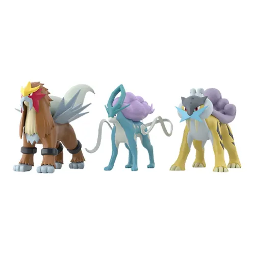 BANDAI Pokémon Character Collection Pokémon Scale World City Area Raijin Entei Water King Scale Figures