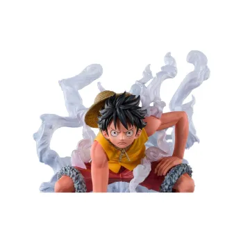 BANDAI Figuarts Zero One Piece Extra Battle Monkey D. Luffy Paramount War Action Figure Yellow