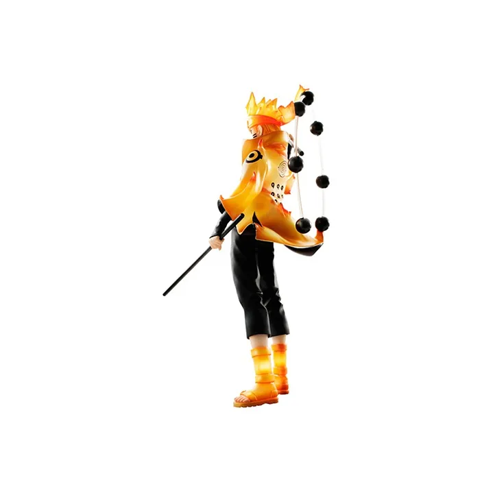 MegaHouse Naruto Shippuden G.E.M. Series Uzumaki Naruto Rikudou Sennin Mode Reissue Action Figure Black & Orange-2