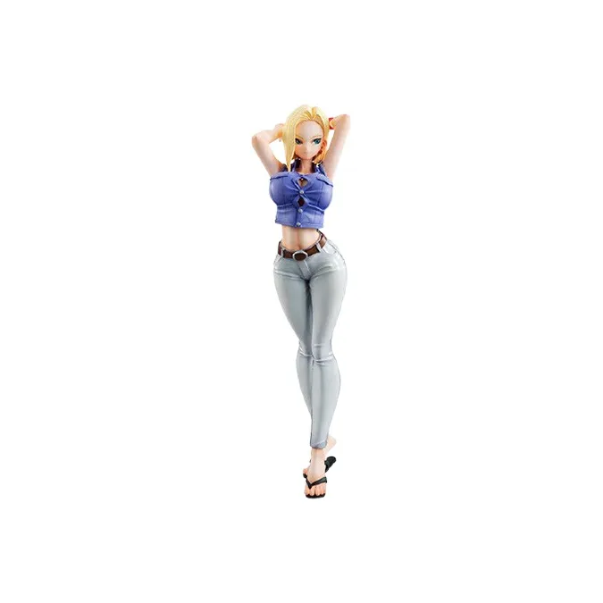 MegaHouse Android 18 Dragon Ball Z Android 18 Artificial Human Size 18 Ver. Iii Action Figure 21cm Scale Figures-0