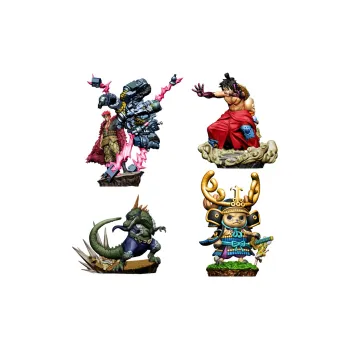 MegaHouse One Piece Character Mh Logbox One Piece  The Land Of Wano Full Box 1 Box 4 Pcs Scale Figures
