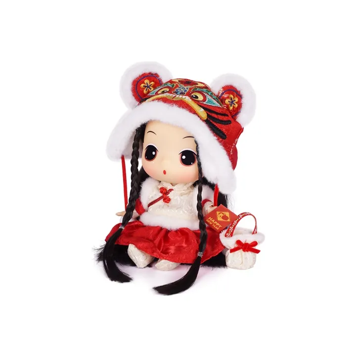 Ddung Winter Camellia New Year Doll Year Of The Tiger Mascot Ball Jointed Dolls 18cm-1