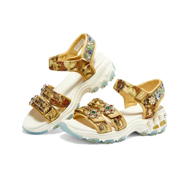 Skechers Premium Heritage D'Lites Gemtastic 'White Gold' Women's-2