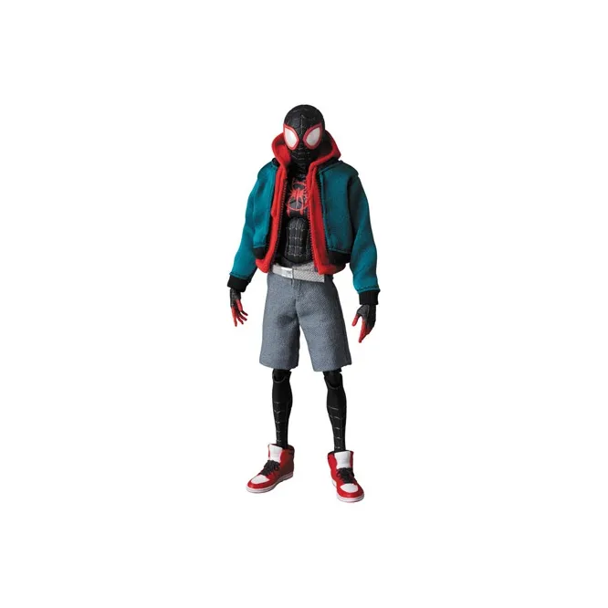 Medicom Toy Spider Man MAFEX Parallel Universe Miles Morales Scale Figures 15cm-0