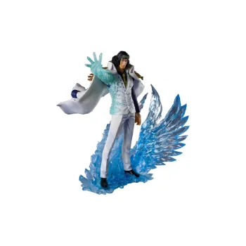 BANDAI Kuzan Cyan One Piece Figuarts ZERO Ultra Battle Marine Three Admirals Scale Figures 20cm