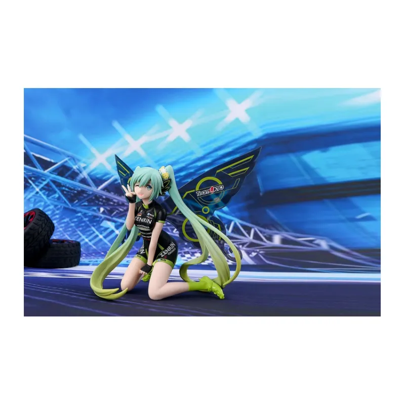 BANPRESTO Hatsune Miku Glass Factory Racing Miku 2015 2017 4 Pack Set Bonus Gift Scale Figures-6