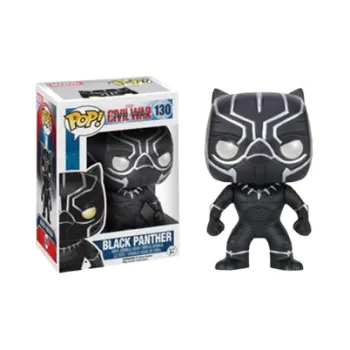 Funko Pop! Marvel Captain America Civil War Black Panther Glitter Walmart Exclusive Bobble-Head #130