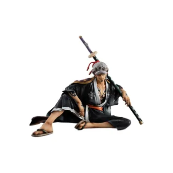MegaHouse One Piece Portrait Of Pirates Warriors Alliance Trafalgar Law Action Figure Black