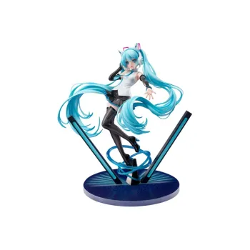 F NEX Hatsune Miku Vocaloid Cat Ear Headphones Ver. Figure 25cm With Base Scale Figures