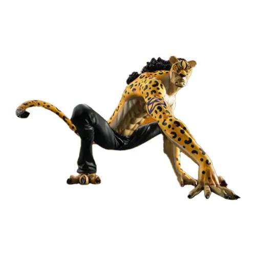 MegaHouse Rob Lucci Mh One Piece Pop Mas Leopard Luffy Paper Eyed Warrior Scale Figures Medium