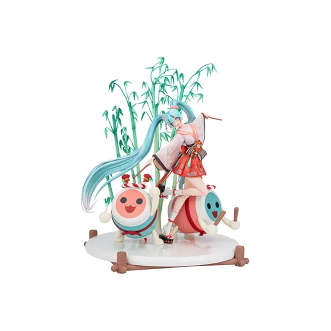 BANDAI Hatsune Miku Namco Vocaloid Taiko Drum Figure 30cm Scale Figures-0