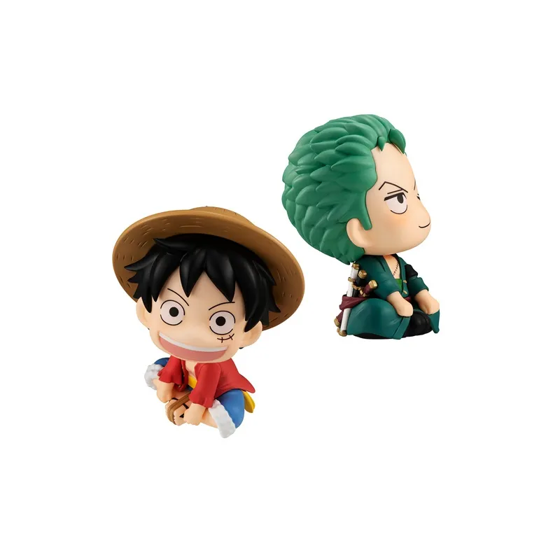 MegaHouse Monkey D. Luffy One Piece Look Up Luffy Zoro 11cm Scale Figures-2
