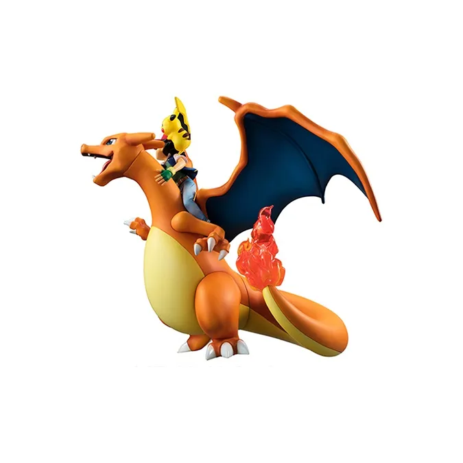 MegaHouse Pikachu G.e.m Pokémon Charizard && Ash Toy Scale Figures-1