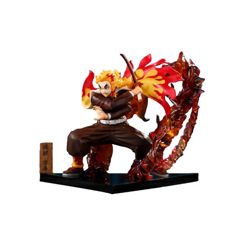 BANDAI Kyojuro Rengoku BNTSH BN Figure Demon Slayer  Kimetsu No Yaiba Wielding The Blade At Daybreak 17cm Scale Figures-1
