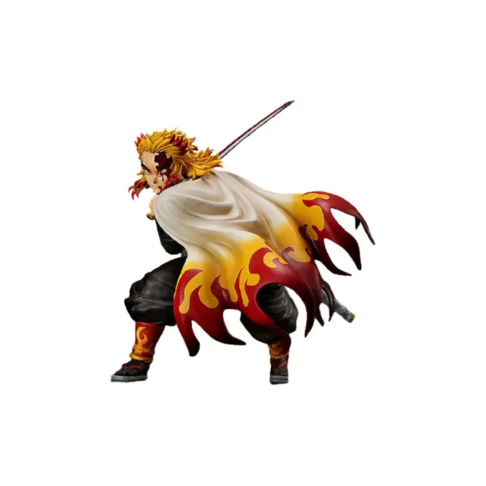 FREEing Kyojuro Rengoku B Style Demon Slayer  Kimetsu No Yaiba 42cm Scale Figures-0
