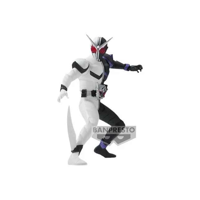 BANPRESTO Kamen Rider Characters Glass Factory, Hero Brave Statue, Kamen Rider W Fang King Ace Bonus Gifts 15cm-1