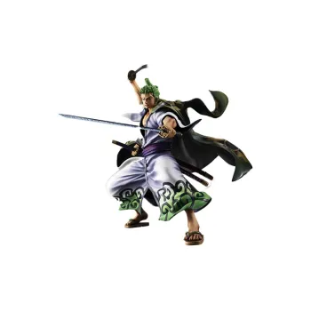 MegaHouse Roronoa Zoro One Piece Zoro Tenryuichi Wano Country Kimono Scale Figures 23cm
